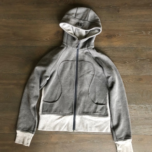 lululemon athletica Jackets & Blazers - Lululemon Gray Heavy Scuba Jacket Size 8